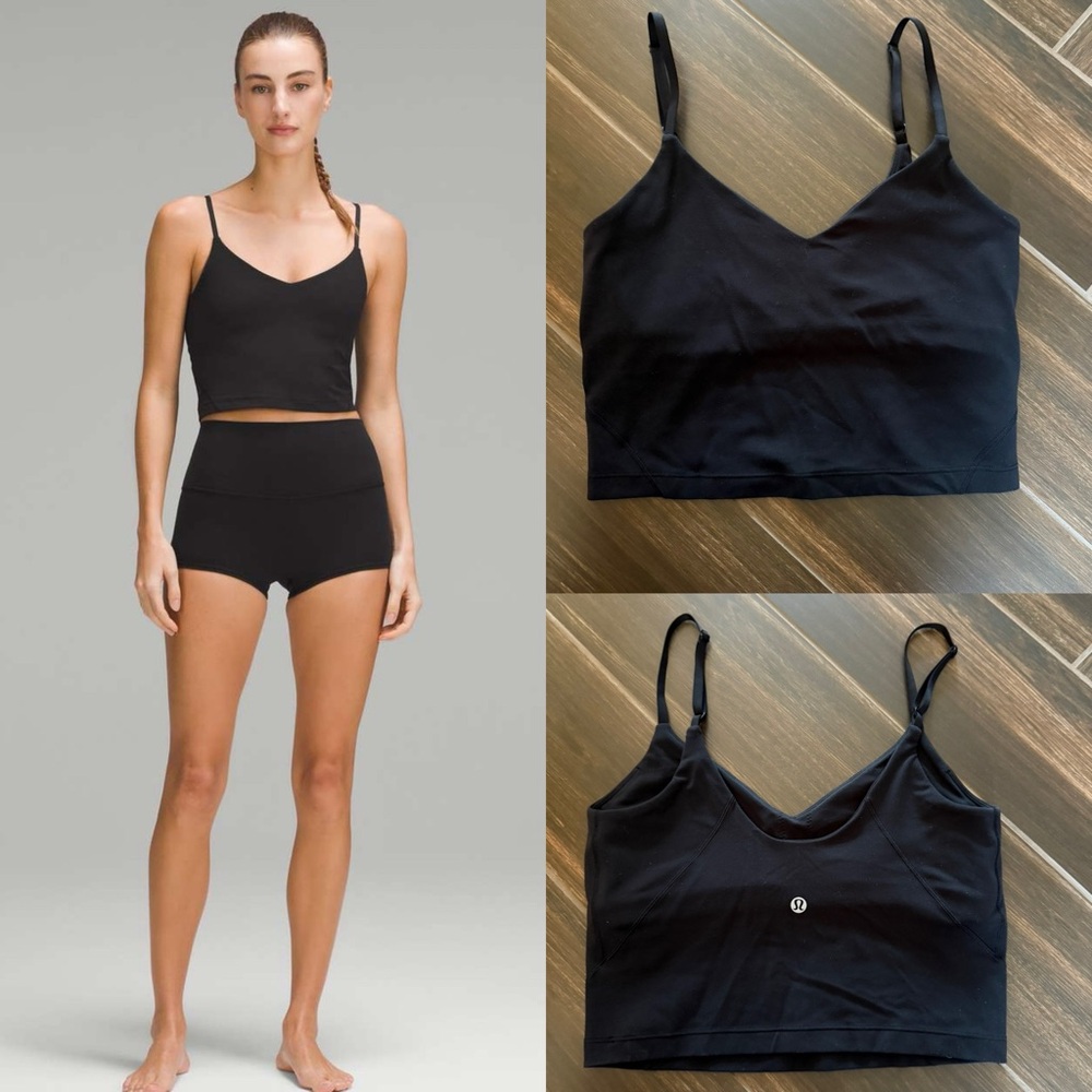 ❤️Lululemon Align Cropped Cami Tank Top Black size 6